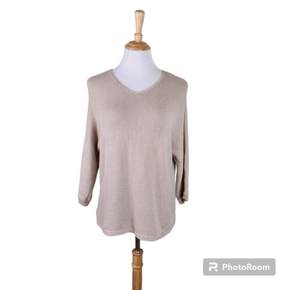 J. Jill Sweaters - NWT J Jill Flax Beige Sweater